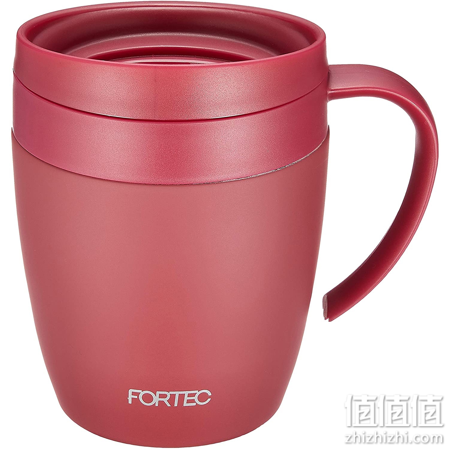 和平FREIZ 马克杯 带盖子 保温保冷 Fortec 办公室用水杯 红色 330ml RH-1290