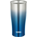 THERMOS 膳磨师 真空隔热平底杯 闪光蓝 420ml