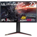 LG 游戏显示器 UltraGear 27GP950-B 27英寸/4K/Nano IPS/1ms(GtoG)/144Hz/HDMI 2.1兼容/G-SYNC 兼容,FreeSync Premium Pro/Vesa DisplayHDR600/HDMI×2, 显示端口/枢轴,高度可调