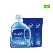 88VIP：Bluemoon 蓝月亮 亮白增艳洗衣液套装 1kg+500g*2袋