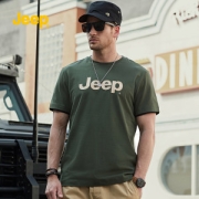吉普Jeep 男薄款纯棉夏季T恤