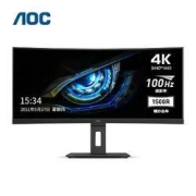 618预售、再降价、88VIP：AOC 冠捷 CU34P2C 34英寸显示器（3440*1440、100Hz、1ms、65W）