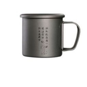 BLACKICE 黑冰 铭钛系列 一醉 纯钛茶具套装 Z7107 银色 330ml249元