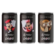 天猫U先：百事可乐 迪士尼联名MINI限量版盲盒3个IP纪念款200ml*3
