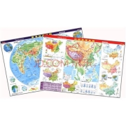 有券的上：《中国地理+世界地理地图》二册套装
