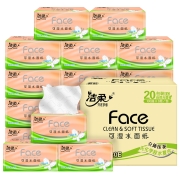 88VIP：C&S 洁柔 粉Face系列 抽纸 3层100抽20包（195*123mm）*4件