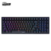 ROYAL KLUDGE RK98 三模机械键盘 100键 茶轴 黑色