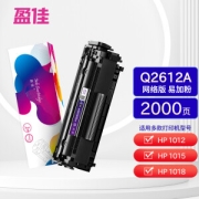 Jnk Carlridge 盈佳 Q2612A 一体式硒鼓 2000页 黑色 单支装