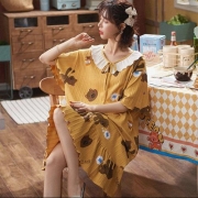 雪俐  女可爱夏季短袖睡裙 22039蓝色