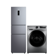 预售：Midea 美的 247升三门冰箱BCD-247WTM(E)+ 小天鹅10kgBLDC洗衣机TG100VT096WDG-Y1T 冰洗套装