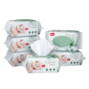 拍2件 好奇Huggies 天然植物小森林湿巾 80抽 6包