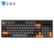 预售：MACHENIKE 机械师 K600有线机械键盘 游戏办公数字键盘100键 月岩灰 黑竞白轴