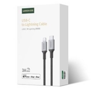 UGREEN 绿联 US500 MFi Type-C转Lightning 数据线 1m