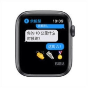 Apple 苹果 Watch Series 6 智能手表 44mm GPS版 深空灰色铝金属表壳 黑色运动型表带（GPS、心率、血氧）