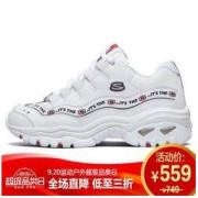 SKECHERS 斯凯奇 女子 D'LITES系列时尚绑带运动鞋 休闲鞋 13408/WNVR