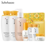 618预售：Sulwhasoo 雪花秀 滋盈肌本水乳洁面套装（水125ml+乳125ml+洁面200ml+精华+面霜+面膜）