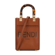 FENDI 芬迪 Sunshine系列 女士迷你阳光手提袋 8BS051ABVLF0PWZ 棕色