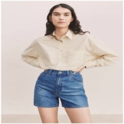 优衣库【合作款UNIQLO U】女装牛仔短裤(夏季 水洗产品) 437056