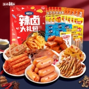 京东极速版：盐津铺子 辣味肉类零食礼包 30包/袋