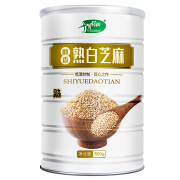 京东极速版：十月稻田 熟白芝麻 500g/罐*2件