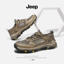 吉普Jeep 22夏季新款 超镂空透气 男皮革网面休闲运动鞋358元礼遇价