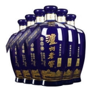 泸州老窖 蓝花瓷 头曲 大瓶大容量 浓香型白酒 52度 1000ml 6瓶 整箱