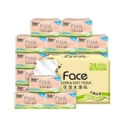 C&S 洁柔 Face系列 立体压花抽纸 3层100抽24包