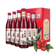 通明山 水果酒女士酒甜酒低度微醺 老味道山楂酒 5度 500ml*6瓶整箱装 东北辽宁辽阳特产