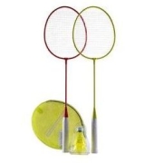 DECATHLON 迪卡侬 羽毛球拍 红色/黄色（双拍）BR700 INITIAL