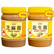 PLUS会员：芝麻妞 芝麻酱400g+花生酱400g