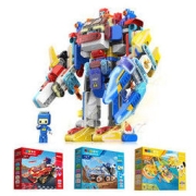 BLOKS 布鲁可积木 交通工具系列 布鲁可战队合体机器人
