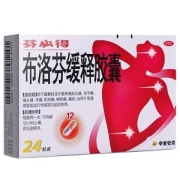 芬必得 布洛芬缓释胶囊 24粒*2盒 靠谱的非处方止疼药