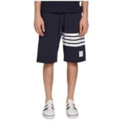 THOM BROWNE. 汤姆·布朗 男士藏蓝色棉质短裤 MJQ012H 00535