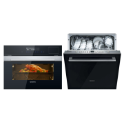 西门子  全自动嵌入式洗碗机 12套大容量 CS389ABS0W+SJ636X04JC（带黑门板）