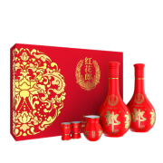 PLUS会员：LANGJIU 郎酒 红花郎10 53%vol 酱香型白酒 500ml*2瓶 礼盒装