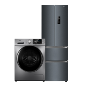 预售：Midea 美的 BCD-321WFPM(E)+MG100A5-Y46B 冰洗套装