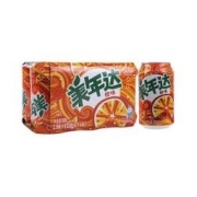 MIRINARA 美年达 可乐 Mirinda 橙味汽水 碳酸饮料 330ml*6听 (新老包装随机发货) 百事出品