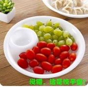 京东极速版：双层加厚小麦秸饺子盘 2个+1个饺子神器