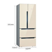 BOSCH 博世 KME48S68TI 混冷多门冰箱 484L 曲奇色
