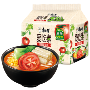 京东极速版、限地区:康师傅 爱吃素 田园番茄面 99g*5包