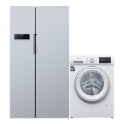 预售、PLUS会员：SIEMENS 西门子 KA92NV60TI+WN54A2X40W 610升冰箱+9kg除菌洗烘