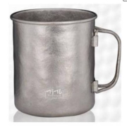 20点：TITO TITANIUM 钛途 TiTo 纯钛水杯