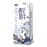 京东极速版、陪伴计划：君乐宝  遇见奶牛纯牛奶  200ml*8杯  品鉴装