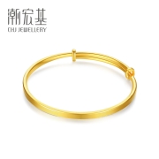 CHJ JEWELLERY 潮宏基 女士足金手镯 SDG30003653 约22.65g