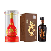 LANGJIU 郎酒 红花郎15 陈酿 53度 酱香型白酒 500ml+董酒 国密 54度 董香型白酒 500ml