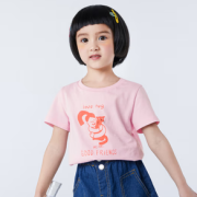 吸汗透气！迷你巴拉巴拉 女童纯棉短袖T恤