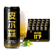 摆谱 精酿原浆啤酒 皮尔森 330ml*12听