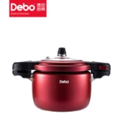 Debo 德铂 高压锅合金压力锅 通用 4.5L铂特 红色