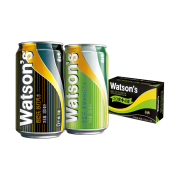 88VIP：watsons 屈臣氏 香草味苏打汽水 混合装 330ml*24罐+凑单
