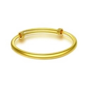 CHJ JEWELLERY 潮宏基 女士足金手镯 CD0001239100 约21.4g